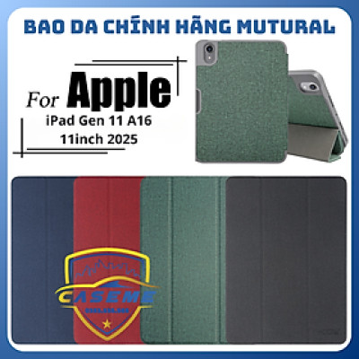 Bao da dành cho iPad 11 inch 2025 (Gen 11) chính hãng Mutural chống sốc kèm khay bút - Hàng nhập khẩu