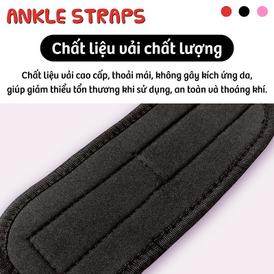 Combo 2 Dây Đai Đeo Cổ Chân - Hỗ Trợ Tập Mông, Chân, Tăng Cơ Săn Chắc