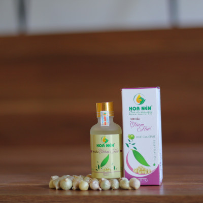 Tinh dầu tràm nguyên chất ngâm củ nén 50ml - Hoa Nén