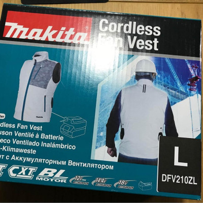 ÁO VEST LÀM MÁT PIN 18V (KHÔNG KÈM PIN VÀ ĐẾ SẠC) MAKITA DFV210ZL- HÀNG CHÍNH HÃNG