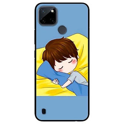 Ốp lưng dành cho Realme C21Y - C25Y mẫu Anime Couple Ngủ