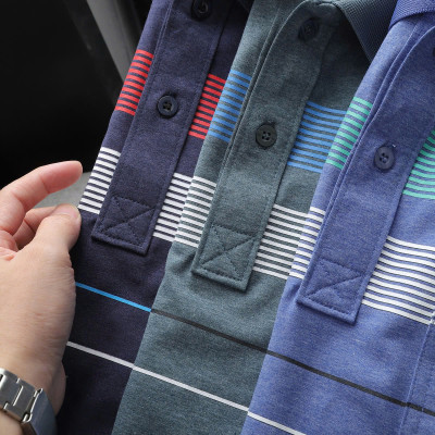 Áo thun polo Pack sọc túi thời trang, cotton muối mịn mát - FORMEN SHOP - FMPS243