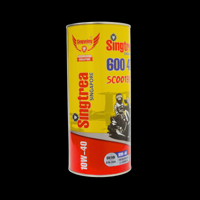 Dầu nhớt xe máy Singtrea 600 SCOOTER 4T 10W-40 SN/MB 0.8L dành cho xe tay ga