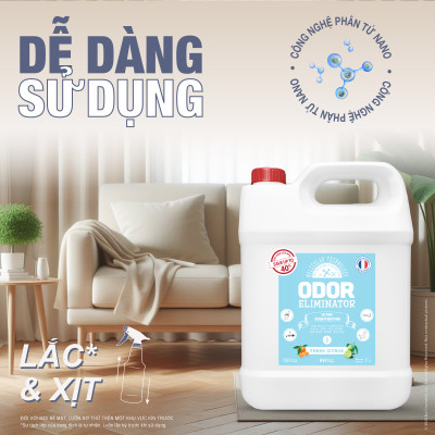 DD Xịt Khử Mùi Đa Năng ODOR ELIMINATOR - 2L 5L - Chính Hãng Pháp