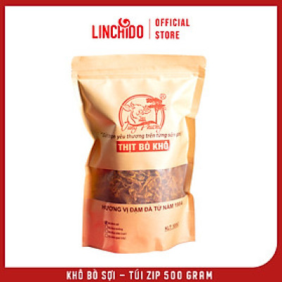 KHÔ BÒ SỢI - Tùng Phương Du Ký - Loại 500 Gram (TÚI ZIP TIỆN LỢI )