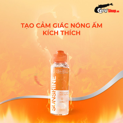 Gel bôi trơn ấm nóng - Shell Sunshine - Chai 100ml