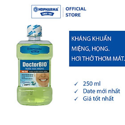 Nước Súc Miệng DoctorBIO - Kháng Khuẩn Miệng, Họng, Hơi Thở Thơm Mát