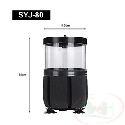 Lọc bio Fish Tank Pneumatic Filter SYJ-80 3in1 sủi vi sinh bể cá tép thủy sinh cảnh