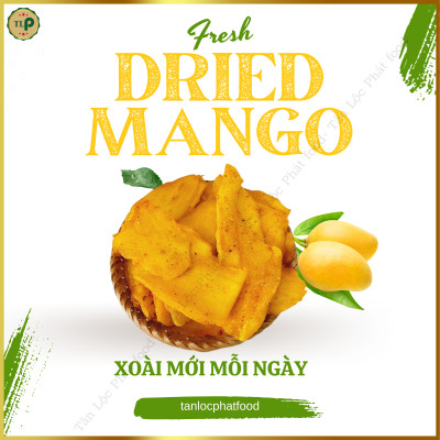 XOÀI SẤY MUỐI ỚT TÂN LỘC PHÁT THƠM NGON ÍT ĐƯỜNG