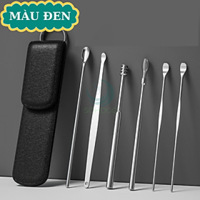 Dụng Cụ Lấy Ráy Tai Inox 360°- Tai Sạch – Dụng Cụ Vệ Sinh Tai Thông Minh- Bộ Lấy Ráy Tai Xoắn Ốc Chuyên Dụng- Dụng Cụ Vệ Sinh Tai Không Đau Inox Cao Cấp- Dụng Cụ Lấy Ráy Tai Xoay 360 Độ Kèm Bao Đựng