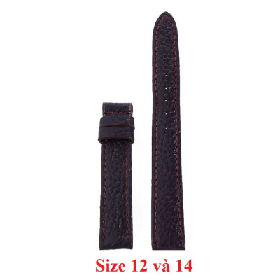 Dây đồng hồ da bò nhiều size màu tím đậm HJ8113-27-41 