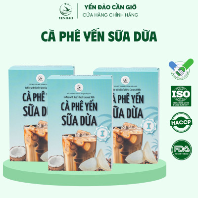 Yến Đảo - Cà Phê Yến Sữa Dừa Thơm Ngon, Đậm Vị Bổ Sung Năng Lượng, Dinh Dưỡng Cho Cơ Thể