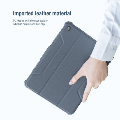 Bao da dành cho iPad Pro 11 inch (2021) M1 có nắp bảo vệ camera Nillkin Bumper Leather -  Hàng chính hãng