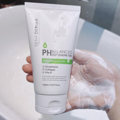 Sữa Rửa Mặt SENADEMAR 150ml Hàn Quốc hạn 2027 Làm Sạch Bụi Bẩn-Dầu Thừa-Loại Bỏ Mụn Đầu Đen