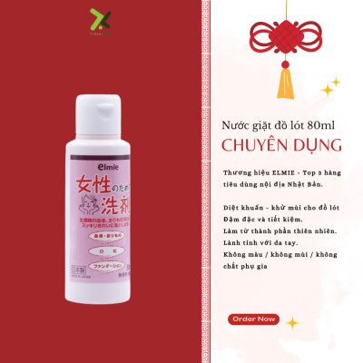 Nước giặt dành cho phụ nữ Elmie - 80ml 