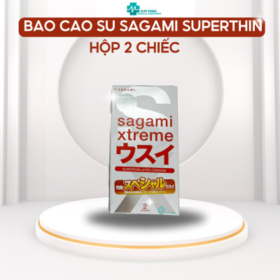Bao Cao Su Sagami Xtreme Superthin - Nhật Bản mỏng 003 hộp 2 chiếc, 10 chiếc