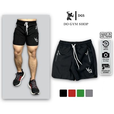 Quần đùi squat nam tập gym DOGYMSHOP thun lạnh co giãn 4 chiều thoáng mát thoải mái khi chơi thể thao QVQS1