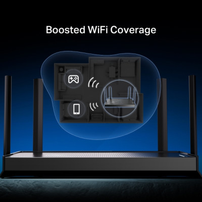 Bộ phát Wifi 7 TP-Link Archer BE230 - Chuẩn BE3600, Băng tần kép tốc độ 3570Mbps, 4 cổng LAN Gigabit - HÀNG CHÍNH HÃNG
