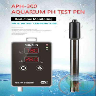 Bộ đo online Sunsun pH Wifi Monitor theo dõi pH nhiệt độ bể cá tép