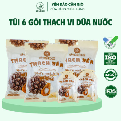 Yến Đào - Thạch Yến Vị Mật Dừa Nước, Bổ Sung Năng Lượng, Thanh Mát Mỗi Ngày