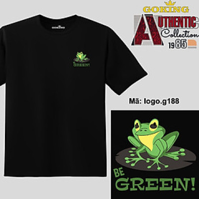 Be GREEN, mã logo.g188. Áo thun nam nữ in logo đẹp. Áo phông GOKING cho cặp đôi, gia đình, đội nhóm, đồng phục công ty