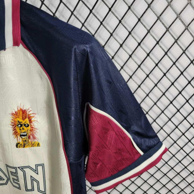 Áo Bóng Đá Retro West Ham United 1998 - Sân Khách bản cao cấp vải Cotton Polyester