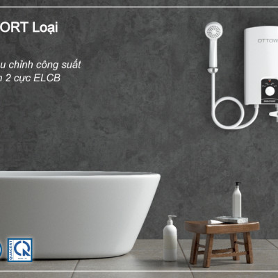 Máy tắm nước nóng OTTOWA TC4501- Hàng chính hãng