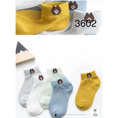 1 đôi tất lưới thông hơi hình gấu cho bé size S