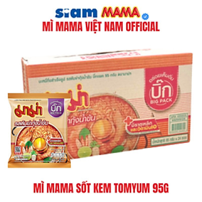 THÙNG 24 GÓI - MÌ MAMA HƯƠNG TÔM SỐT KEM TOMYUM 95