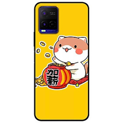 Ốp lưng dành cho Vivo Y21 - Vivo Y21s mẫu Mèo vung Tiền