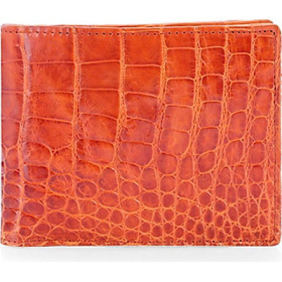 Ví Nam Da Cá Sấu Vip 2 Mặt Da Huy Hoàng HT2728 (12,5 x 10 cm) - Vàng