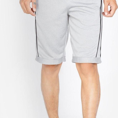 Quần short thun nam phối sọc hông Phúc An N0001 màu xám có big size