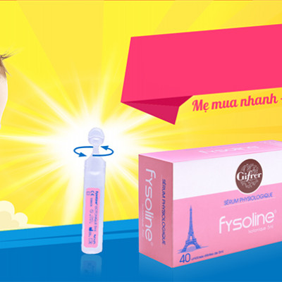 Nước Muối Sinh Lý Fysoline Gifrer Barbezat 210000325/PCBA-HN (Hộp 10 Ống/Vĩ x 4)