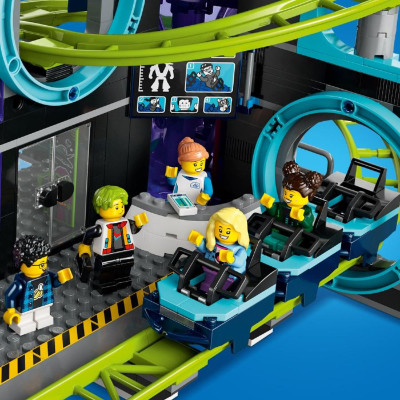 LEGO CITY 60421 Đồ Chơi Lắp Ráp Công Viên Tàu Lượn Siêu Tốc Robot World (986 chi tiết)