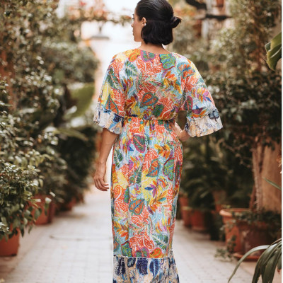 Đầm Boho Hoa Cotton Isla Bonita