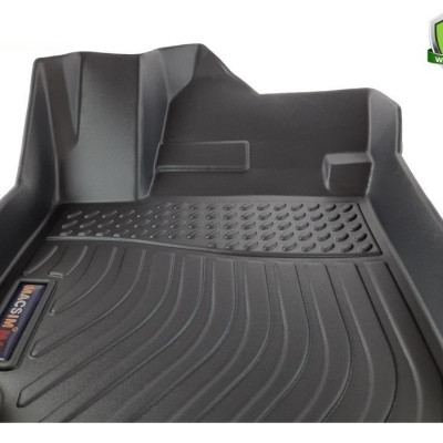 Thảm lót sàn xe ô tô Suzuki XL7/ Suzuki Ertigar (3 hàng ghế) Nhãn hiệu Macsim chất liệu nhựa TPE cao cấp màu đen
