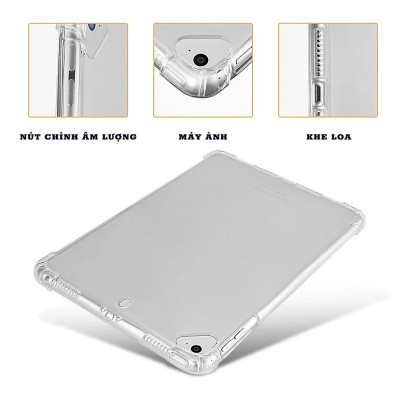 Ốp lưng dành cho iPad 10.2 inch Gen 7,8,9 dẻo trong chống sốc cao cấp - Hàng chính hãng