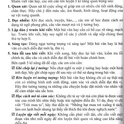 Viết văn không khó bí kíp chinh phục Tiếng Việt 5 (Dùng chung cho các bộ SGK)