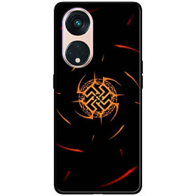 Ốp lưng dành cho Oppo Reno 8T 4G - Reno 8T 5G - Reno 10 5G - Reno 10 Pro 5G - Năng Lượng Đỏ Đen - Hàng Chính Hãng