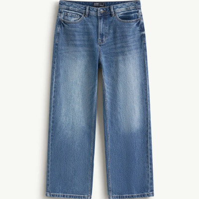 Quần jean / Quần denim nam màu xanh ống suông . Form Straight cropped - ROUTINE 10F24DPA043 | LASTORE MENSWEAR