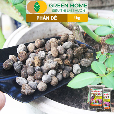 Phân Dê Trồng Lan Greenhome, Túi 1kg, Đã Qua Xử Lý, Không Mùi, Kích Rễ, Hoa Đậm Màu