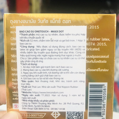 BAO CAO SU ONETOUCH MAXX DOT (có gai)  (XUẤT XỨ THÁI LAN)