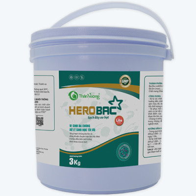 Vi sinh xử lý ao nuôi tôm HEROBAC LITE - Xô 3kg