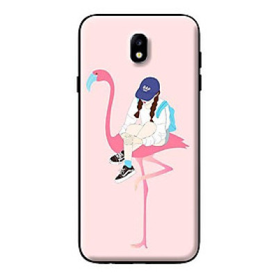Ốp in cho Samsung Galaxy J2 Core  Hạc Hồng Và Cô Gái - Hàng chính hãng