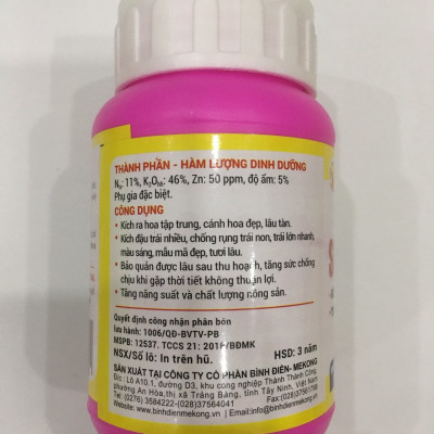 Phân đầu trâu SIÊU KALI + KẼM bổ sung vi lượng cho hoa và cây ăn trái giúp Nhiều hoa - Đậu trái - Quả to - Tươi lâu