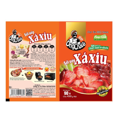 Combo 5 Gói Sốt Xá Xíu Ông Chà Và 90g (Char Siu BBQ Sauce)
