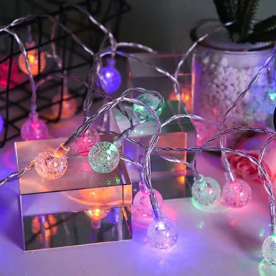 Đèn Led Chớp Hình Bi Bọt Dây 4M Chớp Đủ Màu