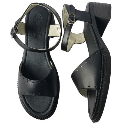 Giày Sandal Cao Gót Da Bò BIGGBEN Cao 4 Phân SDCG141