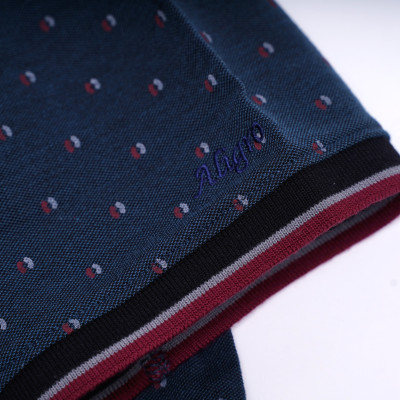 ÁO POLO CỔ TRỤ MÀU XANH ALGPLO36