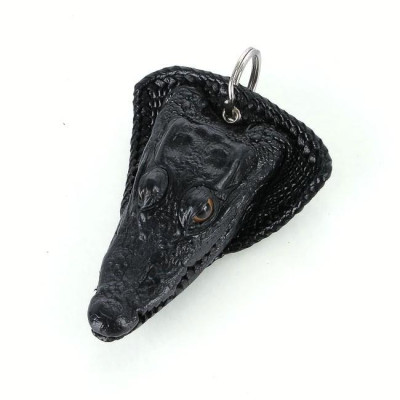 Móc khóa đầu cá sấu Huy Hoàng cỡ lớn màu đen HC8285